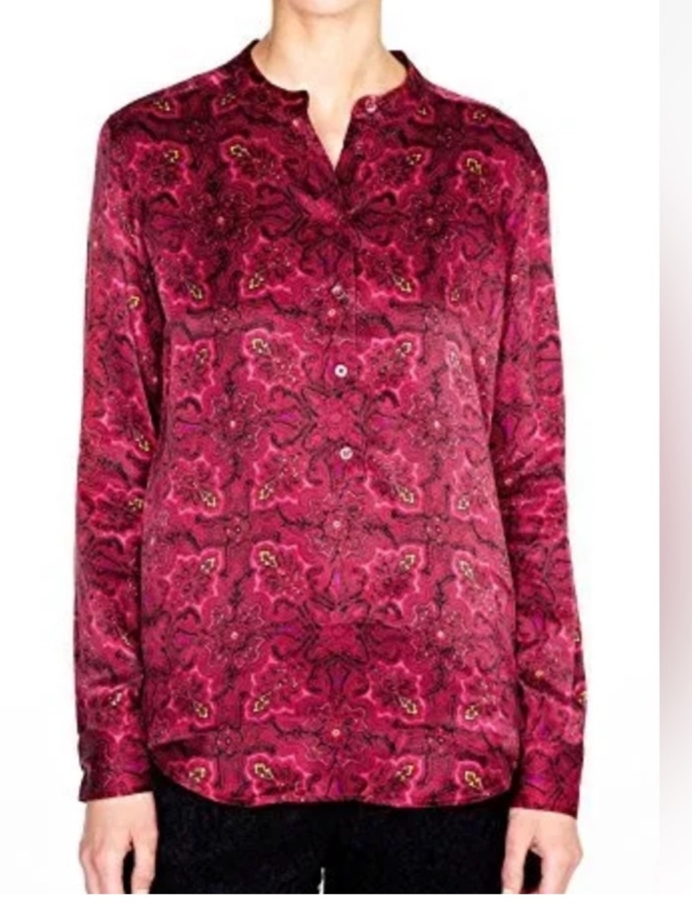 Equipment Paisley Silk Top